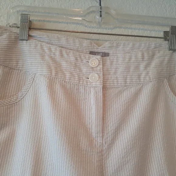 J. Jill Striped Cotton Wide Leg Pants - Picture 4 of 13